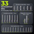 thumbnail image 2 of ELEGOO 35-in-1 Electric Screwdriver Set with LED and 33 Magnetic Bits, Type-C Rechargeable 1500mAh Battery, Precision Power Tool Kit for 3D, 2 of 8