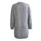 thumbnail image 2 of Suéter Simply Basic Para mujer, talla M con Cuello Alto Gris, 2 of 4