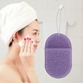 thumbnail image 3 of Unique Bargains 1 Pc Compressed Facial Sponge Glove Type Reusable Cleansing Puff Purple, 3 of 5