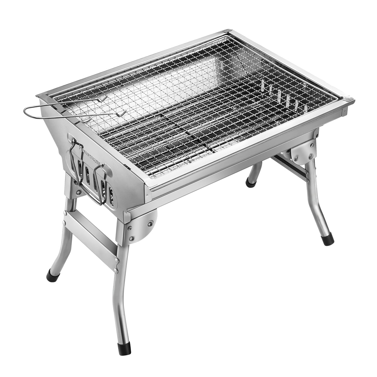 Picnic 28.7x13.18 inches Stainless Steel BBQ Charcoal Grill TORIBIO BBQ Grill Tailgating Backpacking Portable Folding Outdoor Barbecue Griddle Cooking Appliance for Camping Hiking