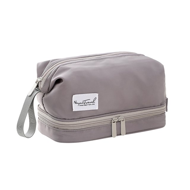 WRKEKC Clearance Frosted Hanging Toiletry Bag - Waterproof Cosmetic Organizer with Multiple Compartments