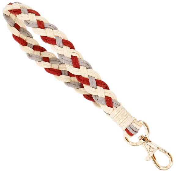 OUNONA Wrist Strap Keychain Woven Wristlet Keychain Bag Hanging Pendant Keychain Decoration