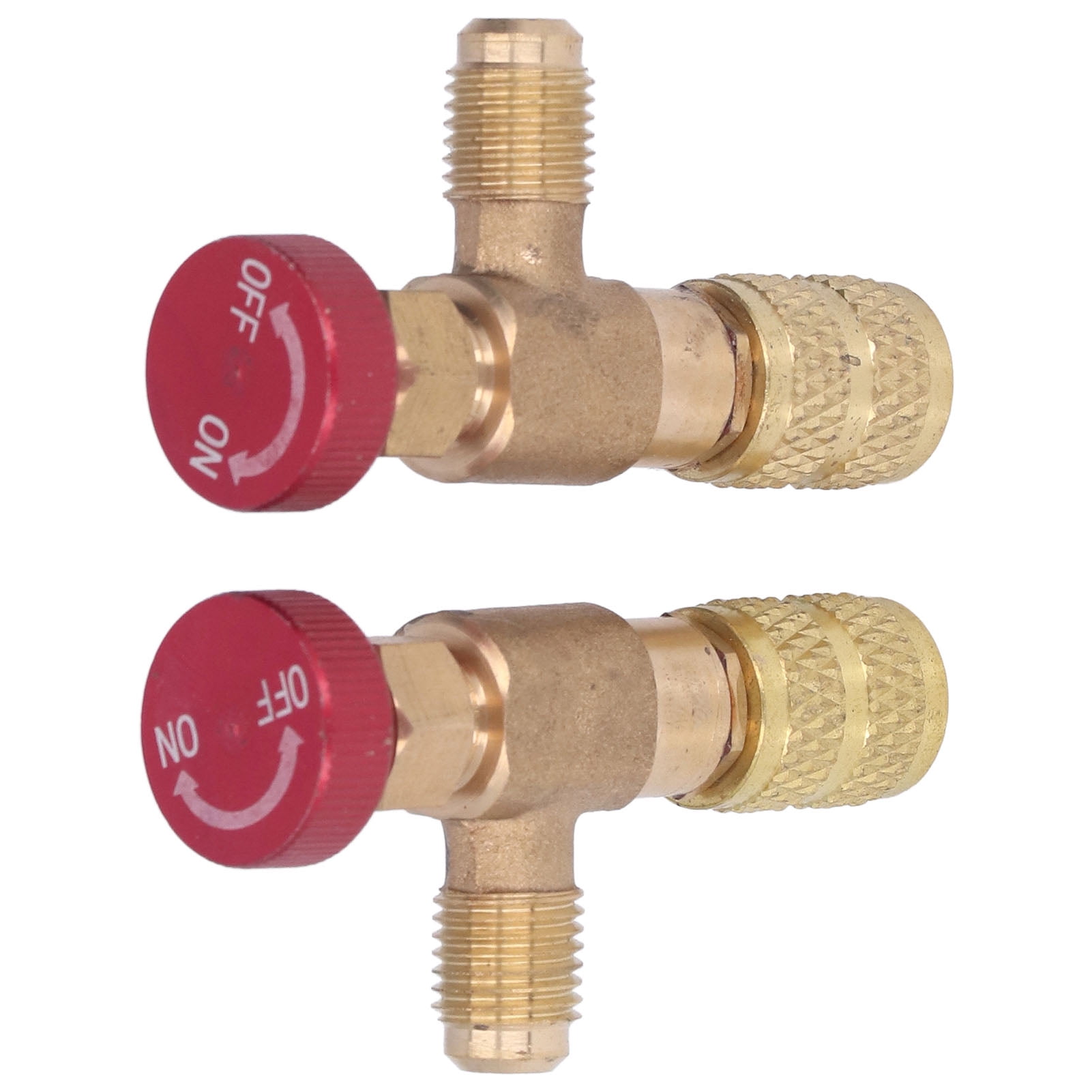 Gupbes 2PCS Refrigeration Control Valve 1/4SAE Male Thread 5/16SAE