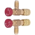 thumbnail image 4 of Refrigerant 2PCS Refrigeration Control Valve 1/4SAE Male Thread 5/16SAE Female Thread Refrigerant Charging Valve Adapter for R410A, 4 of 7