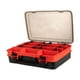 thumbnail image 5 of Caja de señuelos de pesca de dos capas, contenedor portátil de gran capacidad para aparejos de pesca. Naranja, 5 of 9
