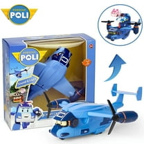 Robocar Poli Carey Carrier Transport Helicopter Toy Holds 2 Die-Cast Rescue Vehicles Xmas Gift for Kids Boys Girls