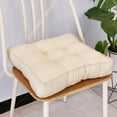 thumbnail image 1 of Cojín de asiento suave y grueso Cojines de asiento Cojín de asiento de color sólido Relleno de Pp Almohada cómoda y cálida para la decoración Beige Baoblaze cojines de asiento, 1 of 8