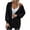 Black, variant on Women's Sweaters Cardigan Fall Clothes Open Front Cable Knit Oversized Winter Coats 3D Crochet Outerwear Wine S