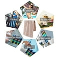 thumbnail image 5 of Rewera Juego de Toallas de Mano para baño de 40 * 90 cm, Toalla de Mano para baño de algodón Puro, Toalla para la Cara, Toalla de baño alargada para Deportes absorbentes y Engrosados, 5 of 5