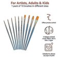 thumbnail image 4 of Basics Art Paint Brush Set Nylon Oil Brush Set For Artists Adults Kids, 4 of 5