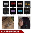 thumbnail image 1 of YeekTok Multi-Use Magnetic Scarf Brooch Muslim Rhinestone Round Hijab Pins Purple, 1 of 10