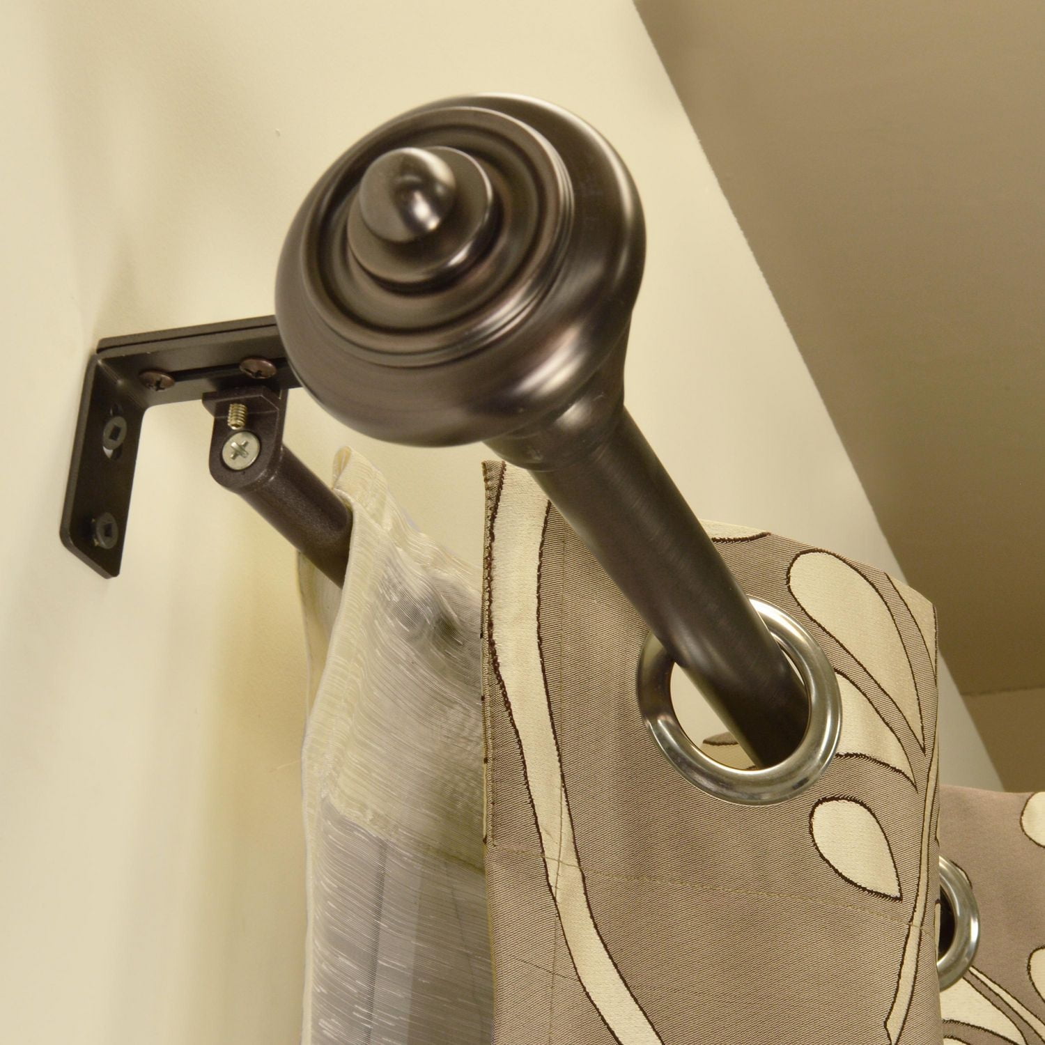 Versailles' Adjustable Double Up Curtain Rod 42in - 78in