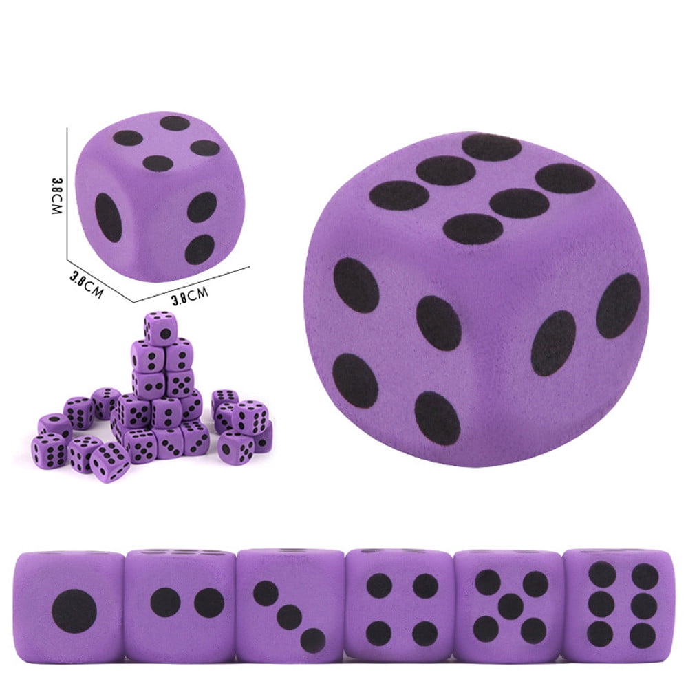 Dés Géants En Mousse Eva - 20x20x20 Cm, Jeu De Société Amusant Pour Extérieur, Fête, Décoration