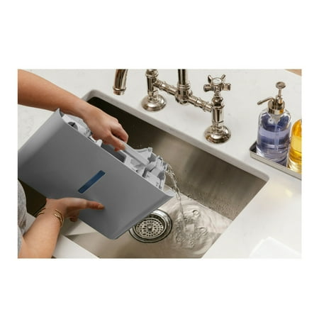 GE - 50-Pint Portable Dehumidifier with Built-in Pump and Smart Dry - Stratus Grey