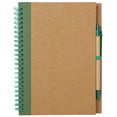 thumbnail image 3 of Spiral Notebook with Pen, College Ruled Writing Pad, Thick Hardcover, for Journals, Stud ents, Office and Business Green 1Set, 3 of 6