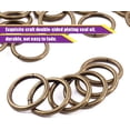 thumbnail image 4 of 60Pcs 1 Inch / 25mm Heavy Duty Multi-Purpose Metal O Ring Metal Rings for Hardware Bags Ring Bronze, 4 of 5