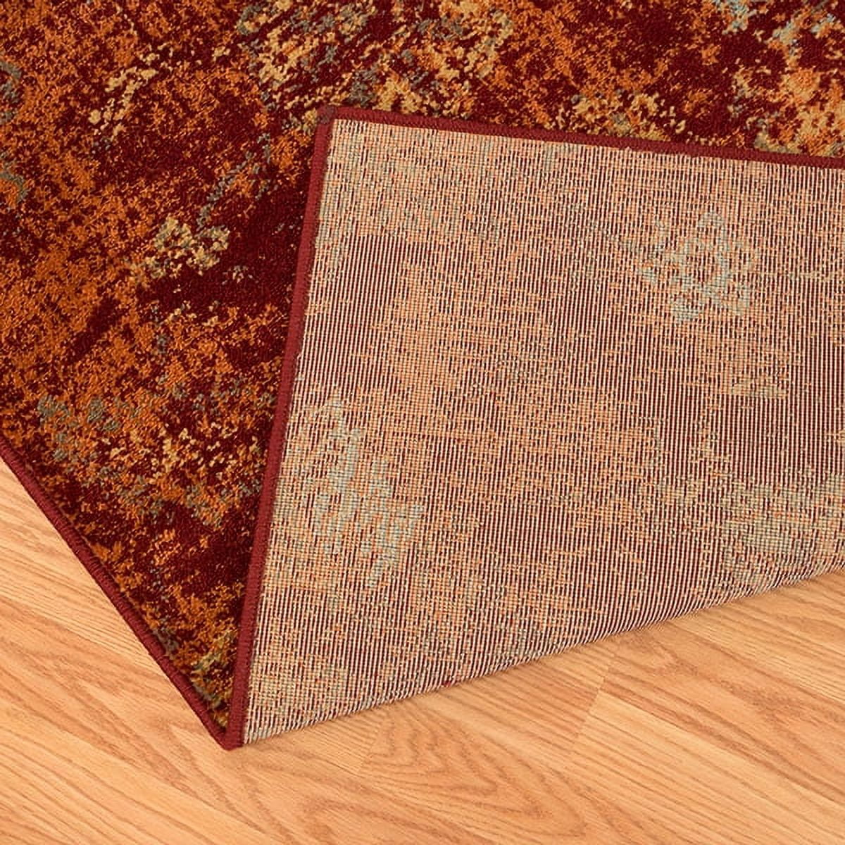 United Weavers Amarna Via Vicoasa Distressed Crimson Woven Olefin Area Rug or Runner