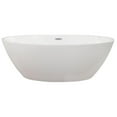 thumbnail image 2 of Altair Design Jolie 55" x 32" Freestanding Soaking Acrylic Bathtub in White, 2 of 15