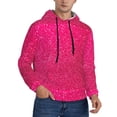 thumbnail image 2 of Wukai Rose Red Glitter Print Men Hoodies Fleece Sweatshirts Long Sleeve Sweaters Pullover Fall Outfits Winter Clothes-Large, 2 of 7