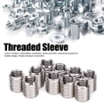 thumbnail image 2 of 10 insert nut thread repair sleeves Threaded bushing screw deceleration conversion tool M8 female thread and M12 male thread conversion fasteners, 2 of 9