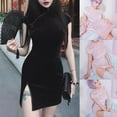 thumbnail image 3 of MesaSe Été Sexy Femmes Soirée Cocktail Club Mini Robe Cheongsam Qipao, 3 of 4
