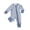 Navy Blue, variant on Baby Romper Bamboo Fiber Baby Boy Clothes Newborn Zipper Jumpsuit Checker Long-Sleeve Baby Clothing 0-18M
