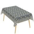 thumbnail image 7 of Nanqianyi Vintage Blue Floral Tablecloth,60x102 Inch Rectangle Waterproof Stain Resistant Table Cover for Farmhouse Dining Decor, 7 of 7
