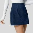 thumbnail image 4 of JGNGSHN Womens Corduroy Solid Color Mini Skirt Fall Winter High Waisted Bodycon Pencil Skirt, 4 of 7