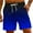 Blue#03, variant on Leesechin Big and Tall Shorts Mens Shorts Solid Pocket Elastic Waist Straight Half Shorts Pants Sport Pants