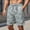 Green, variant on Men's Lightweight Beach Shorts, Elastic Waist with Aztec-Inspired Geometric Print, Breathable Shorts for Vacation and Outdoor Activities Dark Blue A XL