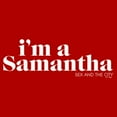 thumbnail image 2 of Junior's Sex and the City I'm a Samantha Text  Graphic Tee Red Medium, 2 of 3