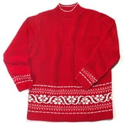 White Stag Mock Neck Chenille Sweater