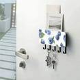 thumbnail image 5 of Blueberries in White Mail Holder Organizer Wall Mount with Shelf Key Holder Key Rack with 5 Key Hooks for Wall Decorative, 5 of 6