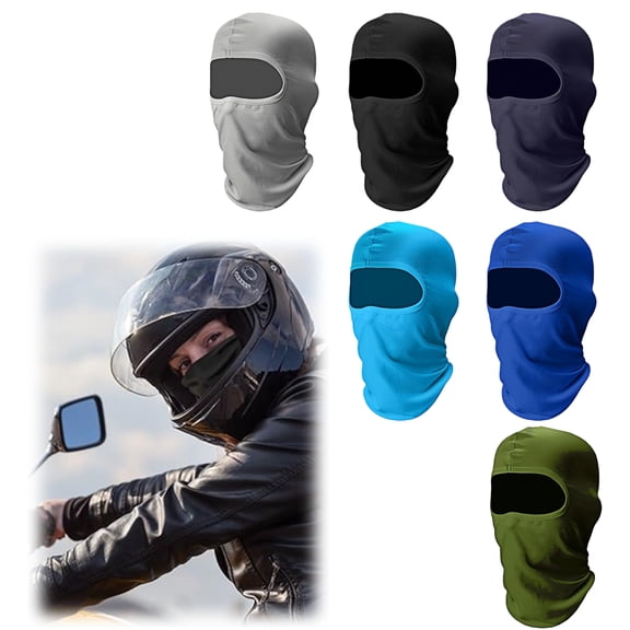 WuPing 6 Pack Sport Balaclavas, Ski Face Mask, Neck Gaiter Full Head Mask Face Cover, 6-Color Combination