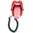 thumbnail image 1 of Wx-3203# Multi-Functional Red Large Tongue Shape Telephone Desk Phone Home Decoration, Home Phone, 1 of 1