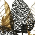thumbnail image 5 of DecMode Black Metal Tall Cut-Out Leaf Wall Decor with Intricate Laser Cut Designs, 5 of 10