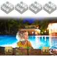 thumbnail image 2 of piezas de luz solar de ladrillo para exteriores, luces solares de cubo de hielo, luz solar LED brillante para jardín con encendido/apagado automático, lámpara de seguridad para patio, césped, camino,, 2 of 5