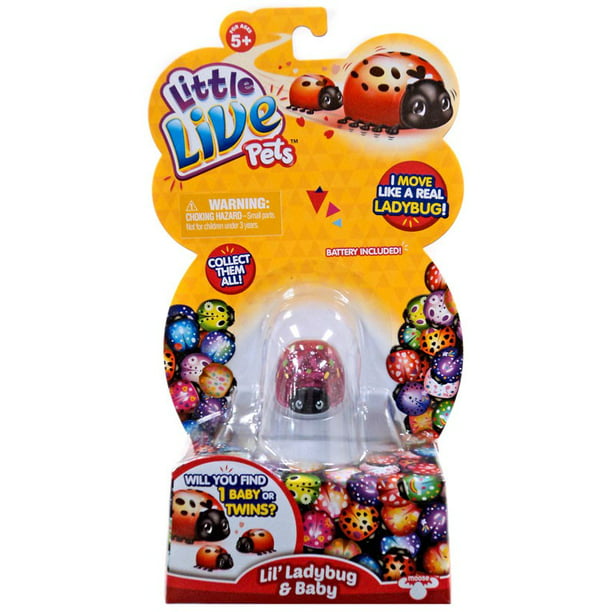 Little Live Pets Lil' Ladybug & Baby Lil' Sprinkles Figure - Walmart.com