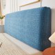 thumbnail image 1 of Xiao Hua funda protectora para cabecera de cama de felpa completamente envuelta, elástica y extraíble, lavable, para decoración de dormitorio, 120 cm de largo (azul), 1 of 5