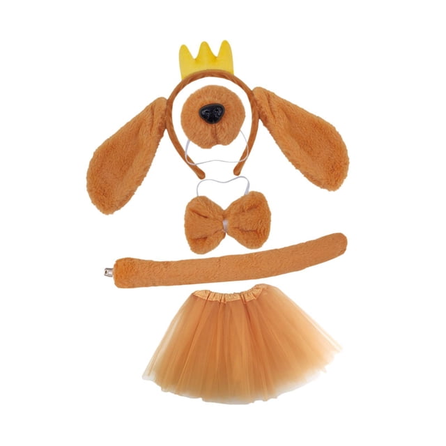 Diadema con orejas de perro Yuyangstore disfraz de Cosplay de dibujos animados para decoración de fiesta de cumpleaños de Halloween Estilo H