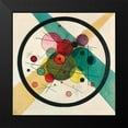 thumbnail image 2 of Wassily, Kandinsky 20x20 Black Modern Framed Museum Art Print Titled - Circles in a circle, 2 of 5