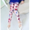 thumbnail image 4 of Spring Summer Kids Girls Printed Leggings Children Milk Silk Stretchy Footless Leggings Ankle Length, 4 of 4