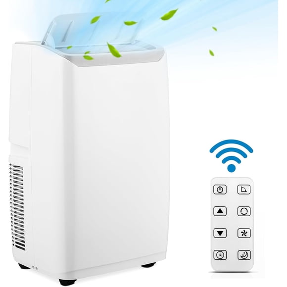 Eastvita 30% Efficiency Dual - Motor Portable Air Conditioner with 12000 BTU Cooling/Remote Control/Works in 64-90°F
