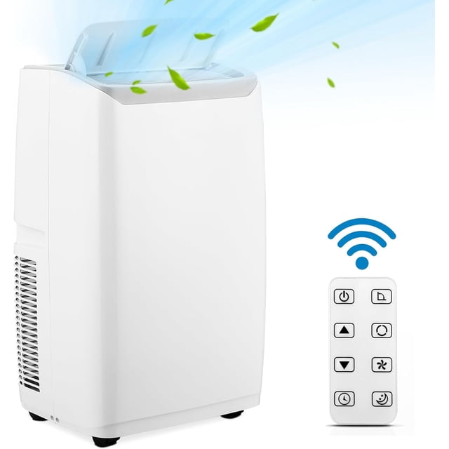 Ourlova Portable Air Conditioner - Dual Motor - 30 Efficiency - 12000 BTU Cooling - Remote Control - 64-90F