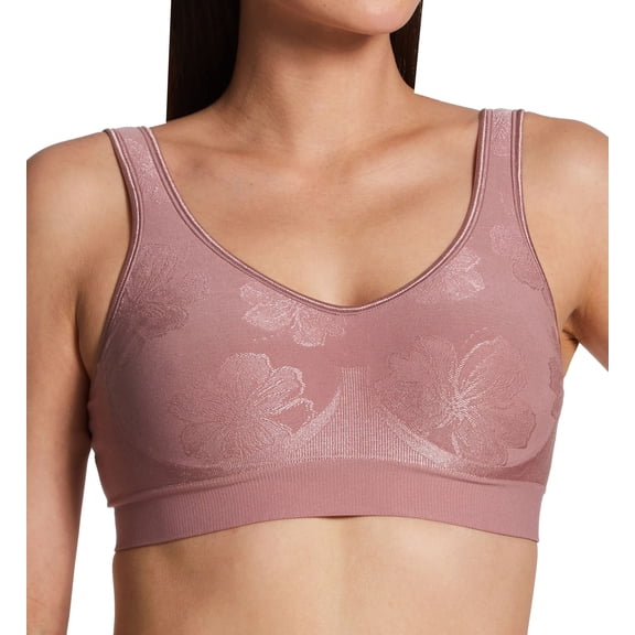 Women's Bali 3488 Comfort Revolution Shaping Wirefree Bra (Smokey Purple Mauve S)
