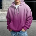 thumbnail image 1 of Men's Quarter Zip Hoodie Sweatshirt for Everyday Casual Wear Long Sleeve with Pockets in Solid Color Pullover, 1 of 3
