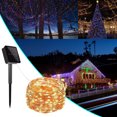 thumbnail image 1 of Luces solares para exteriores Fiudx 12 m 120 ledes 8 modos cadena de luces 1 unidad, 1 of 7