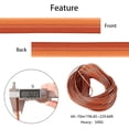 thumbnail image 2 of Plastic Rattan Wicker 230Ft(70m) Rattan Material Webbing Flat Solid Weaving Material Durable Plastic Wicker for DIY Furniture Knitting Repair(Sienna) DIY, 2 of 6