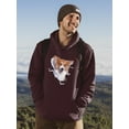 thumbnail image 2 of Cute Corgi Peeking Through Hoodie Men -Image by Shutterstock, Male Large, 2 of 4