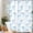 Blue Bow, variant on Green Scalloped Shower Curtain Small Stall 36 W x 72 H Inch, Cute Sage Green Shower Curtains Aesthetic Preppy Boho Waterproof Fabric Bath Bathroom Decor with Metal Hook